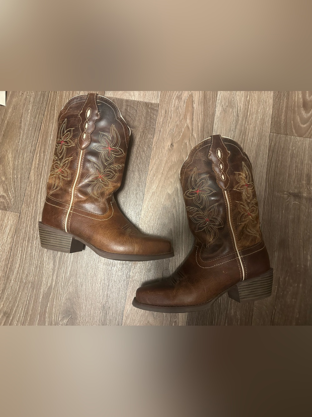 JUSTIN Women's Cadee Western Boots - Jungle Tan Sz 7